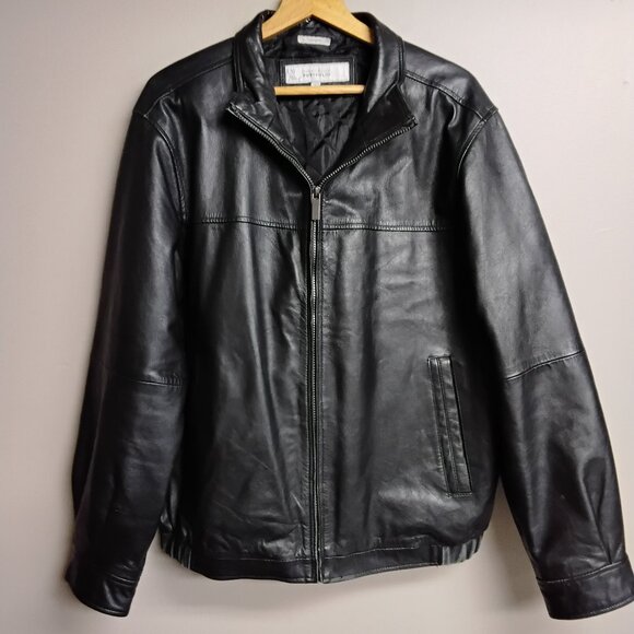 Perry Ellis Portfolio Men's Lambskin Jacket Size L - Picture 1 of 3